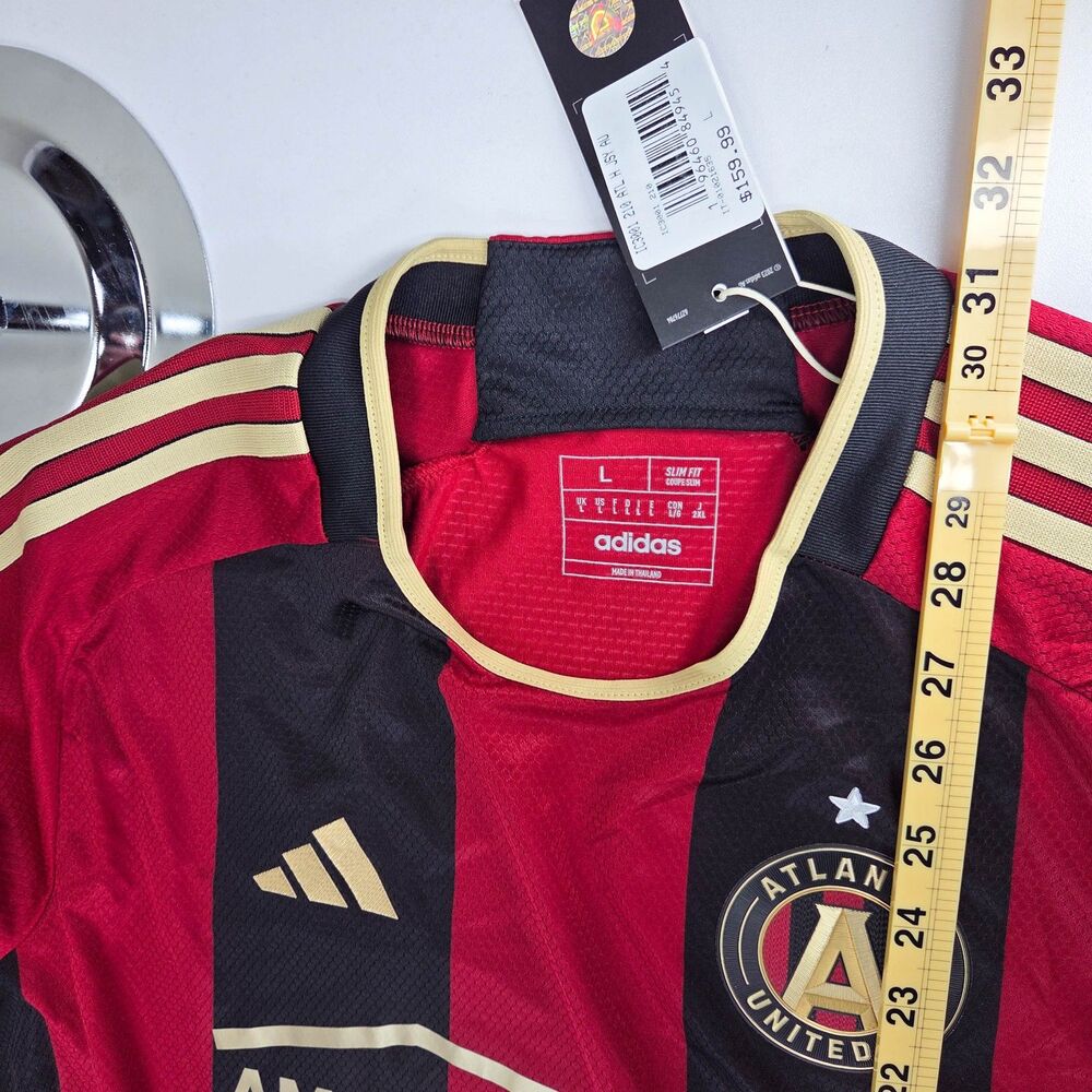 Adidas Atlanta United FC 23/24 Home Authentic Soccer Jersey IC3001 Sz L - Picture 7 of 8